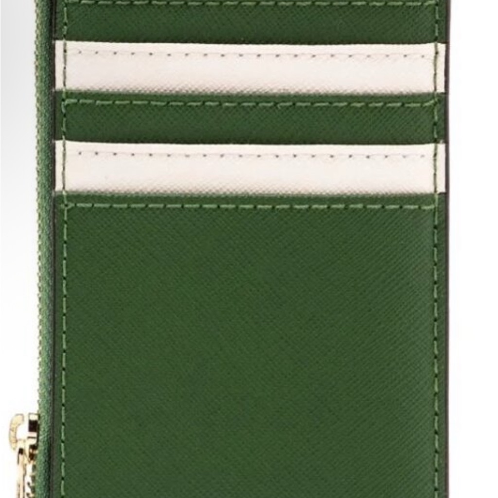 Mk Green And White Card Holder Mk Green And White Card Holder